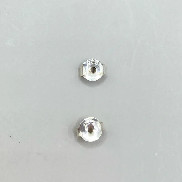 Pandora White Enamel Orchid Earrings - Picture 5 of 5